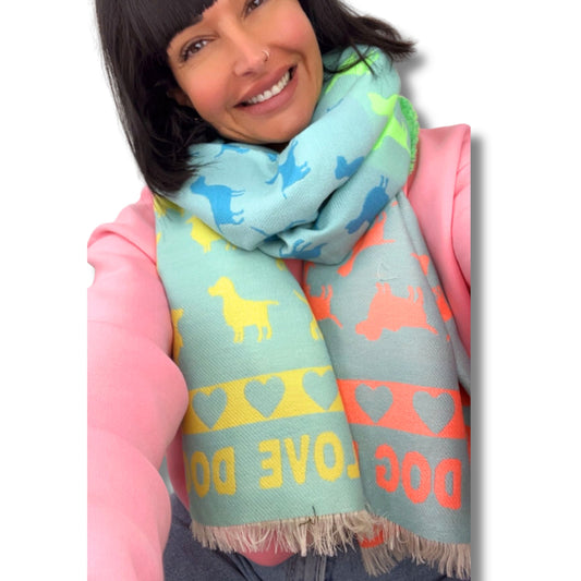 Schal „DACKEL“ – Gute Laune zum Umlegen