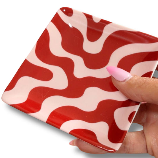 Keramik Schmuckschale mit buntem Print