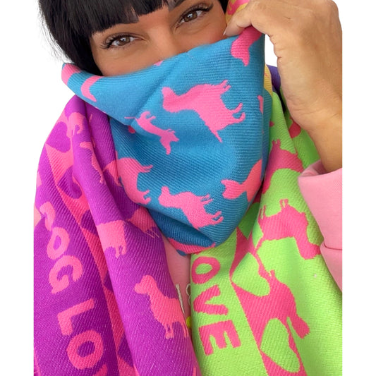 Schal „DACKEL“ – Gute Laune zum Umlegen