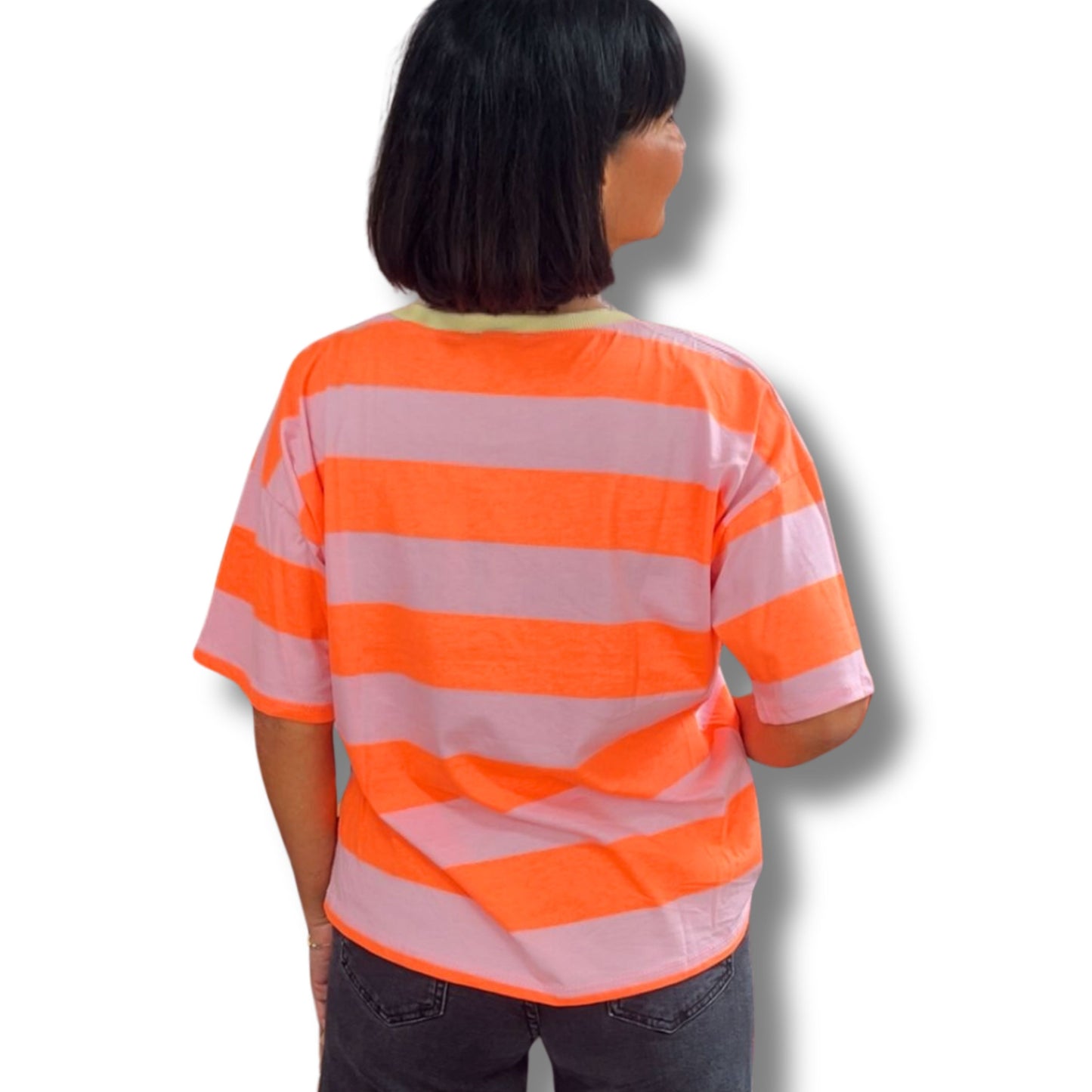 IBIZA Candy Stripe T-Shirt – Oversized Summer Vibes 🌞