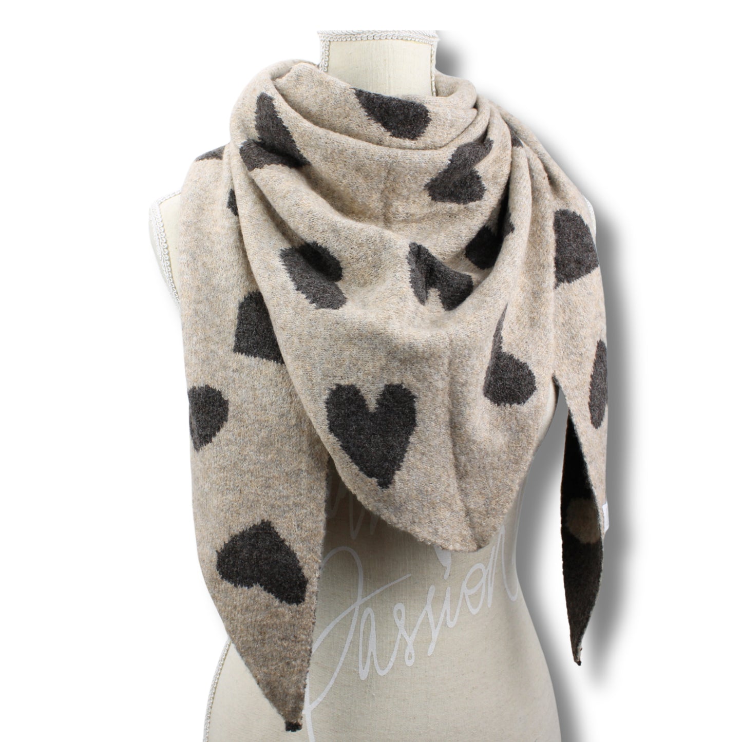 Wendbarer Herz-Schal – doppelt schön, doppelt warm