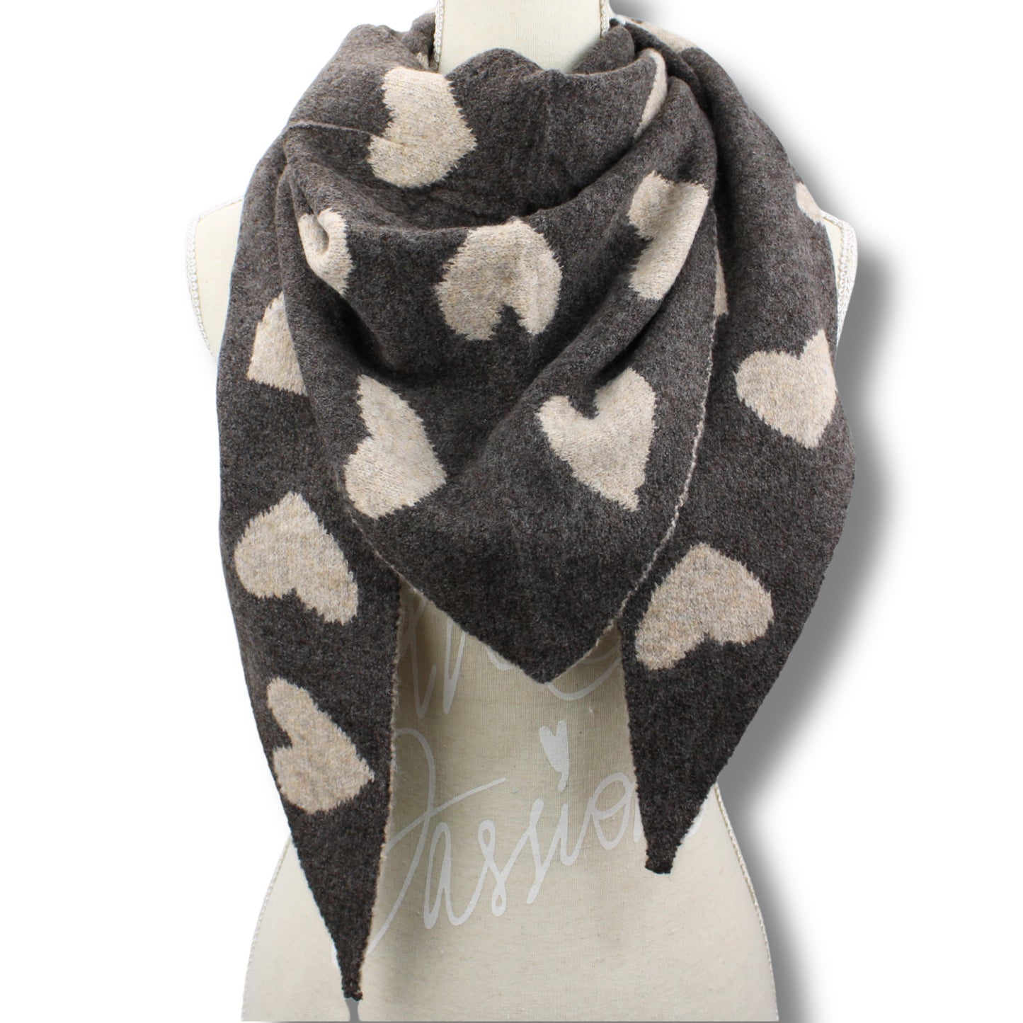 Wendbarer Herz-Schal – doppelt schön, doppelt warm