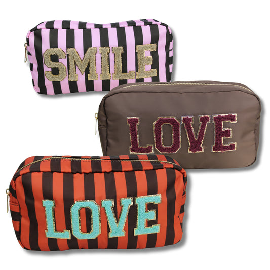 Kulturtasche mit Statement