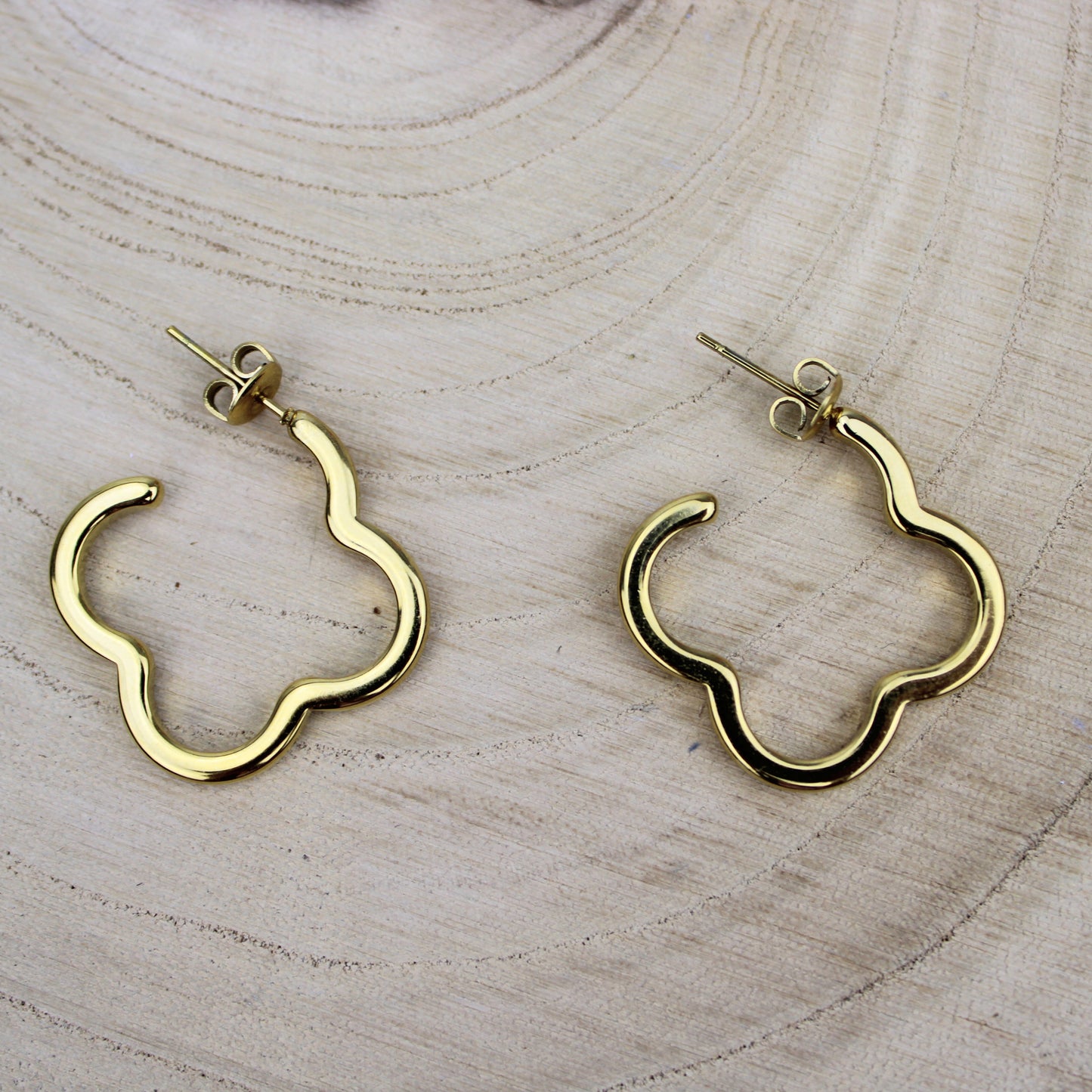 Edelstahl Ohrringe – Gold, nickelfrei