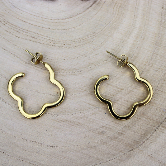 Edelstahl Ohrringe – Gold, nickelfrei