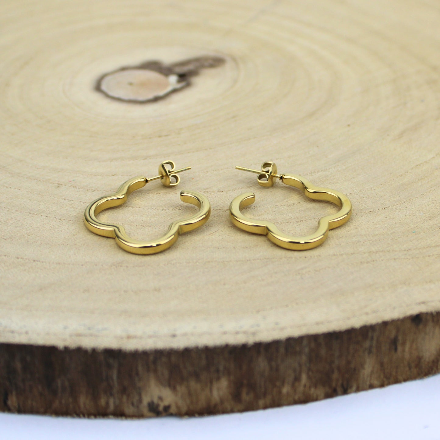 Edelstahl Ohrringe – Gold, nickelfrei