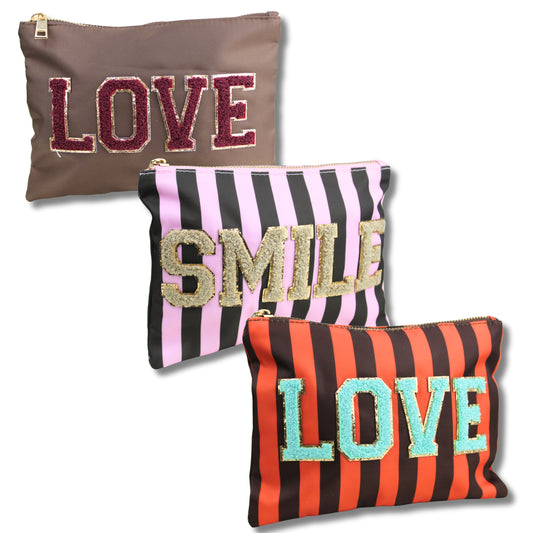 Stylische Kulturtasche – LOVE & SMILE