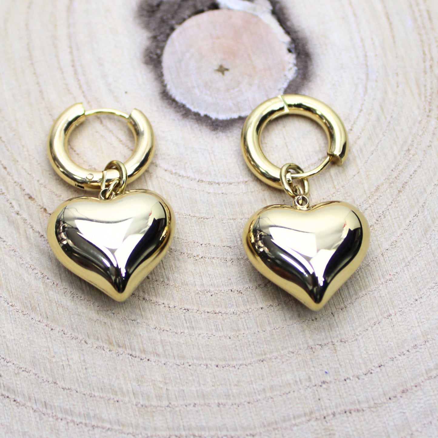 Herzohrringe – Edelstahl