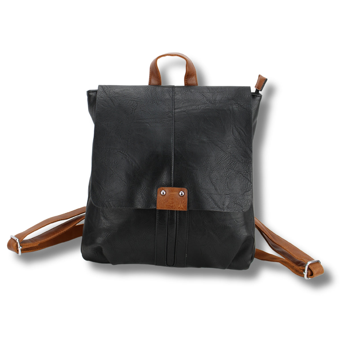 Veganer Rucksack Schwarz – klassischer Alltagsrucksack, bewusst & stylisch