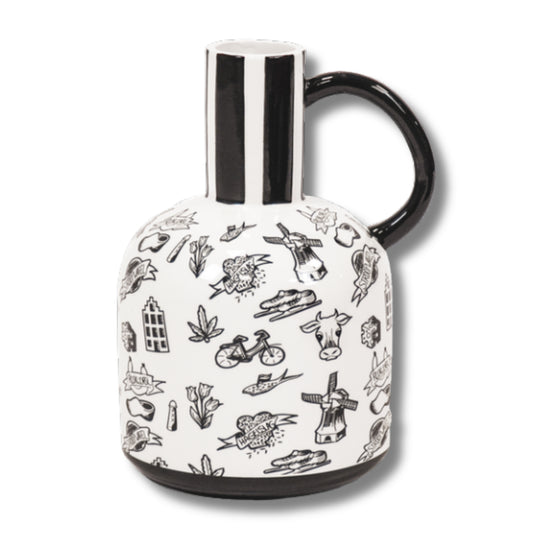 Vase / Keramik-Krug im charmanten Holland-Stil