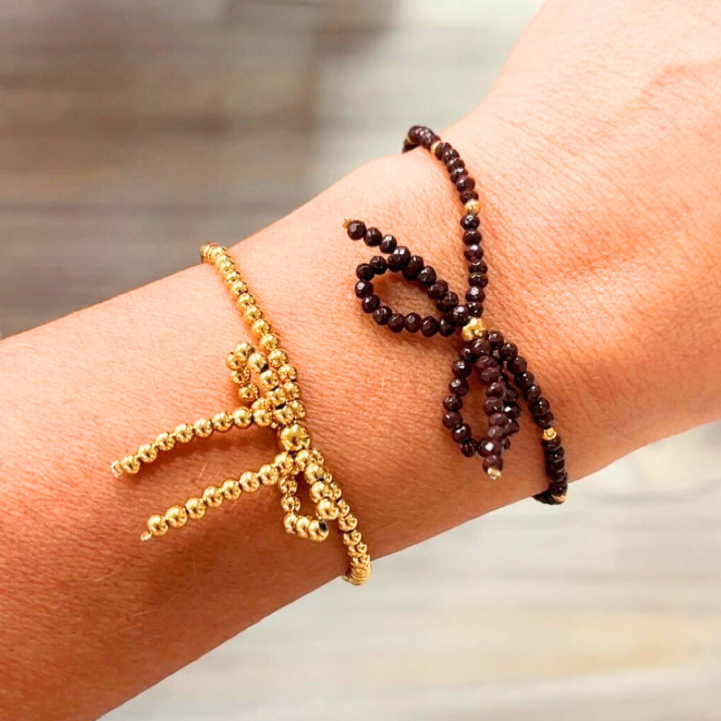 Feines Damenarmband vergoldet 14K – Edelstahl & Glas – liebevolles Geschenk