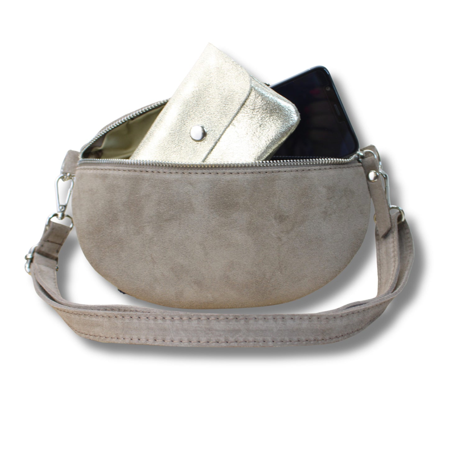 Wildleder Bauchtasche – Stylisch, weich & hochwertig