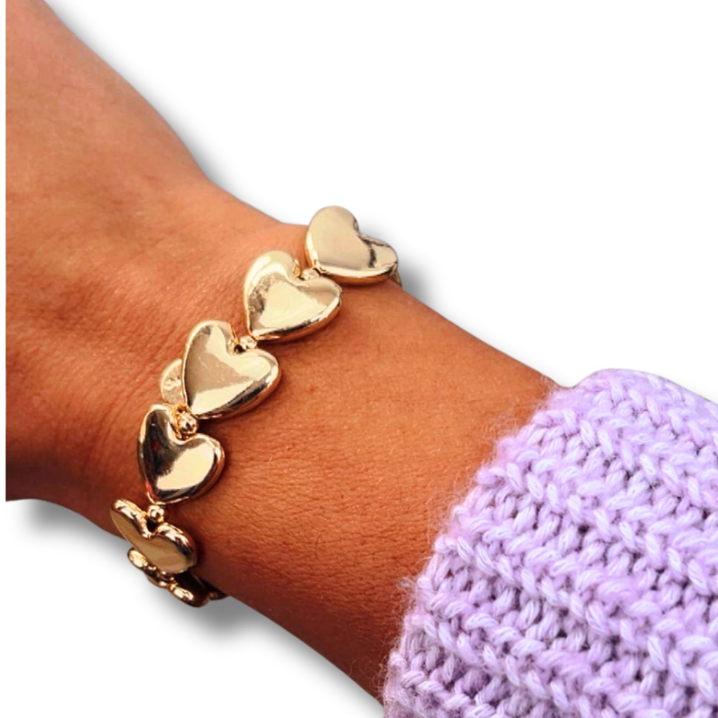 Elastisches Herzarmband