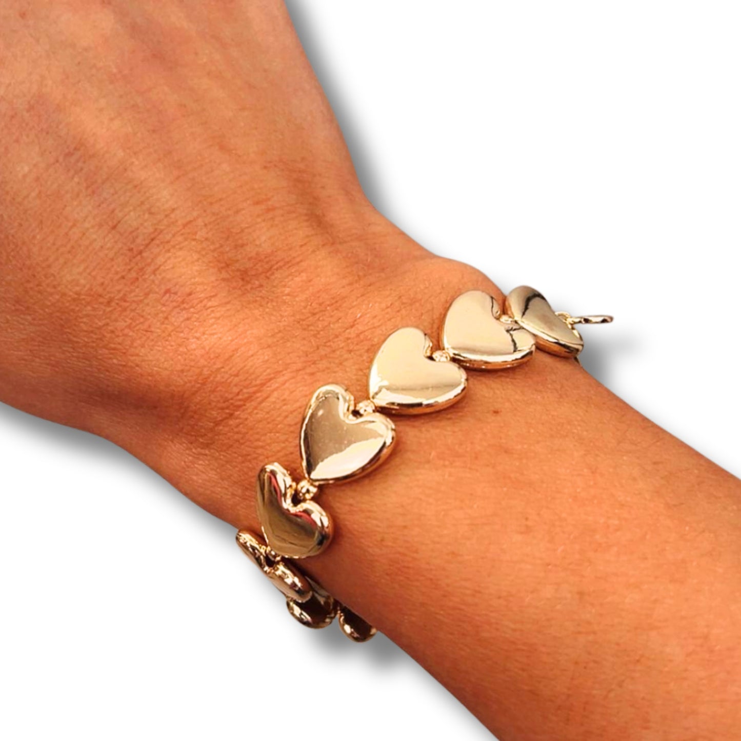 Elastisches Herzarmband