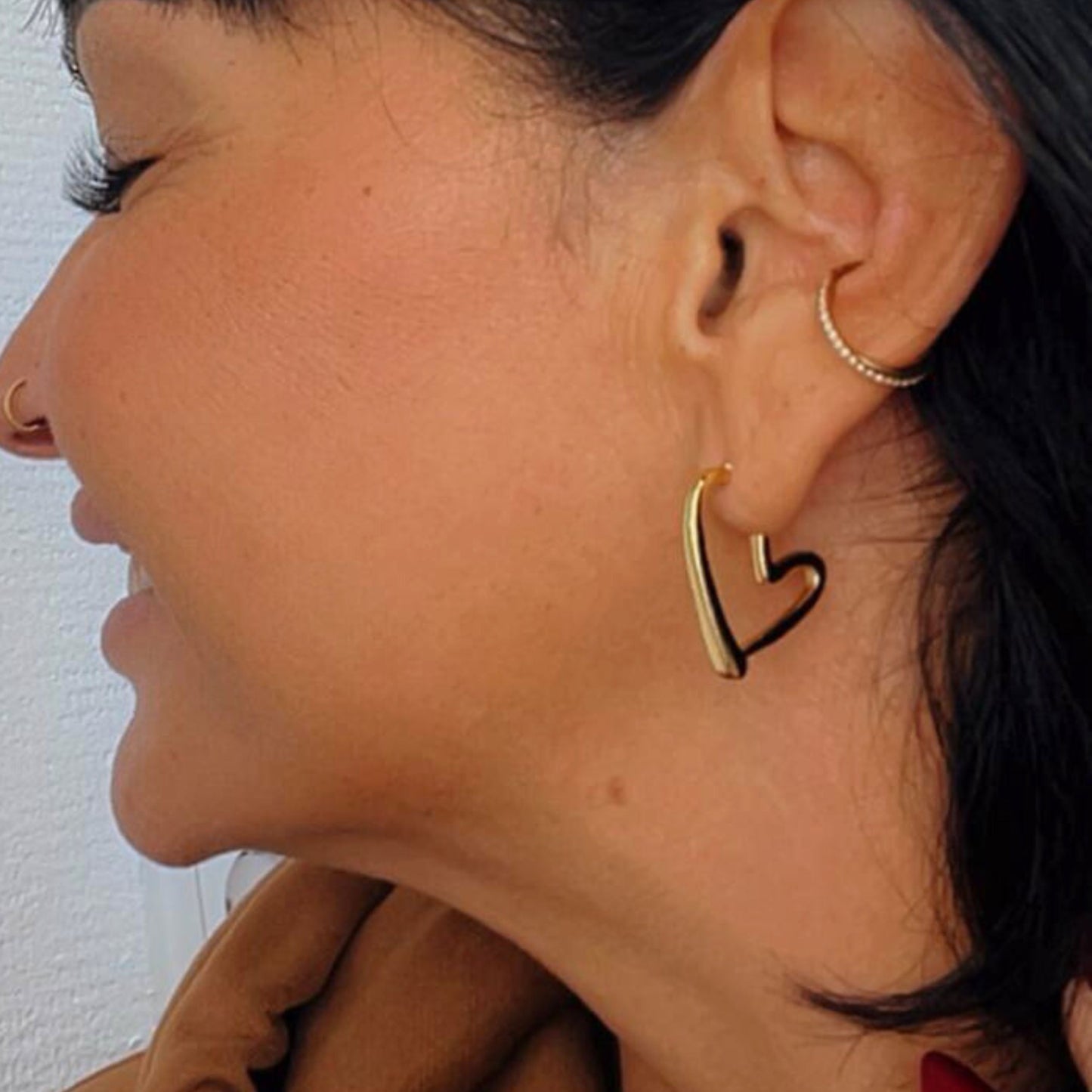 Edelstahl Herz-Ohrringe – elegant, modern & voller Liebe