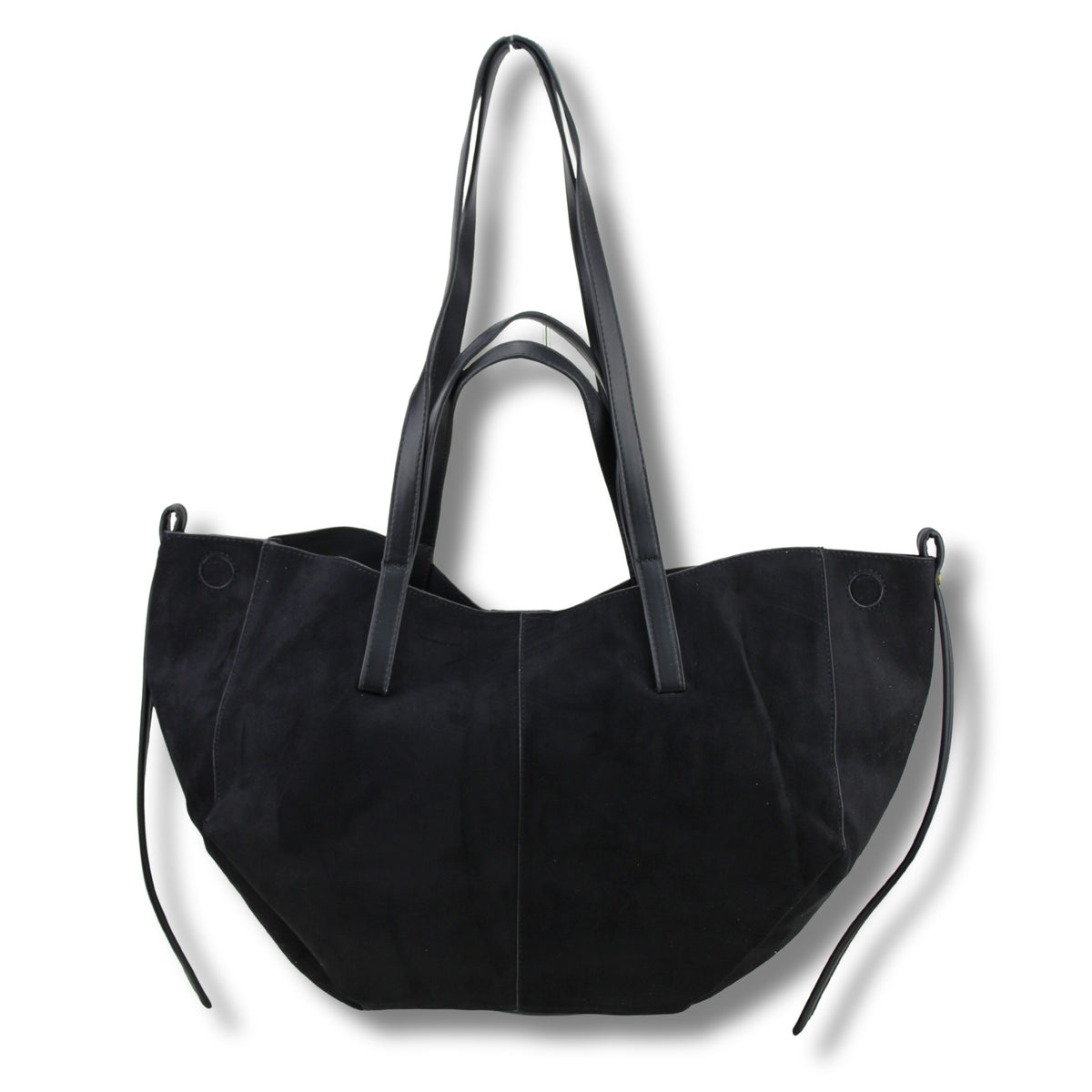 Wildleder-Optik Tasche Beige/Creme Detailansicht – luxuriöse Haptik, weich und stilvoll