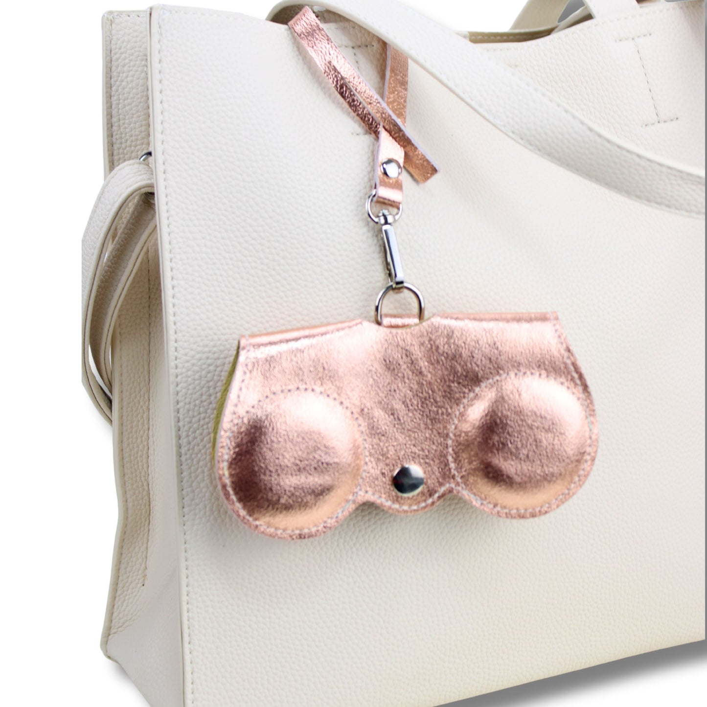 Brillenetui & Taschen-Hänger – Bagcharm aus Echtleder