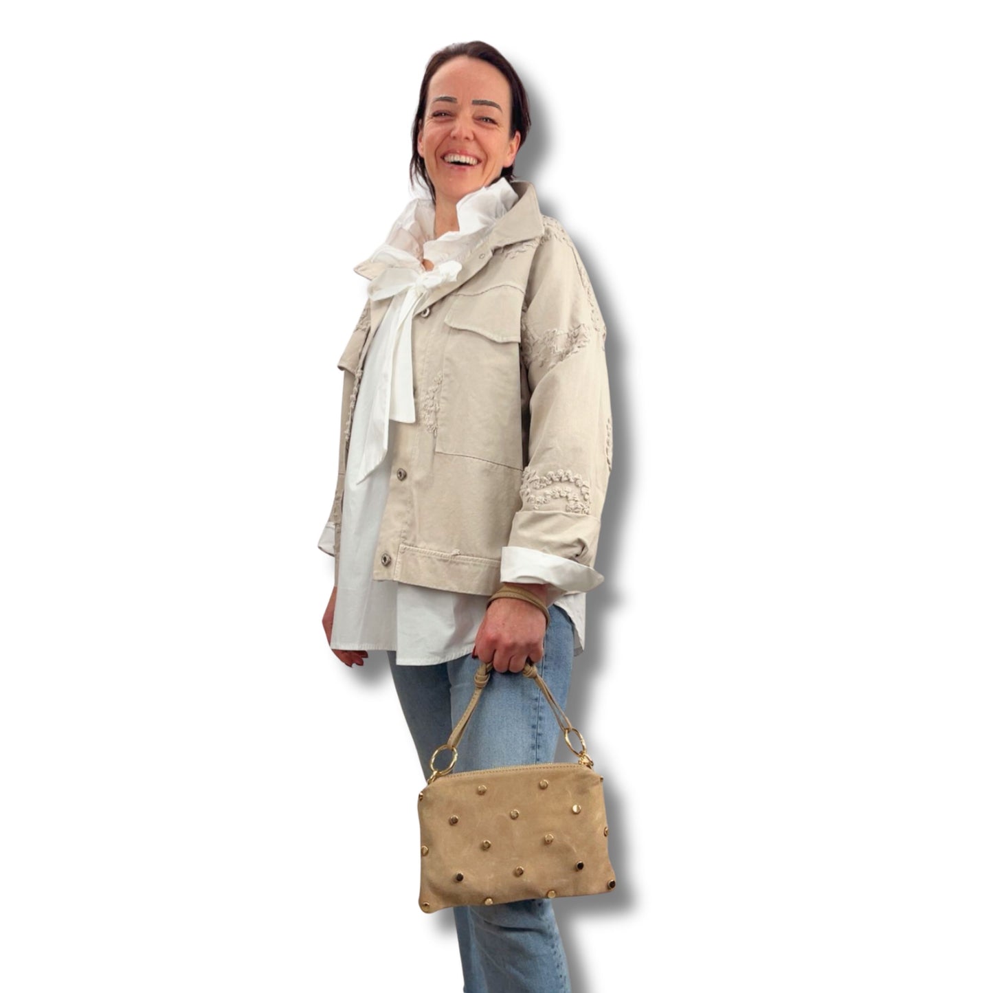 Jeansjacke mit Herz-Applikationen – ein echtes Lieblingsstück