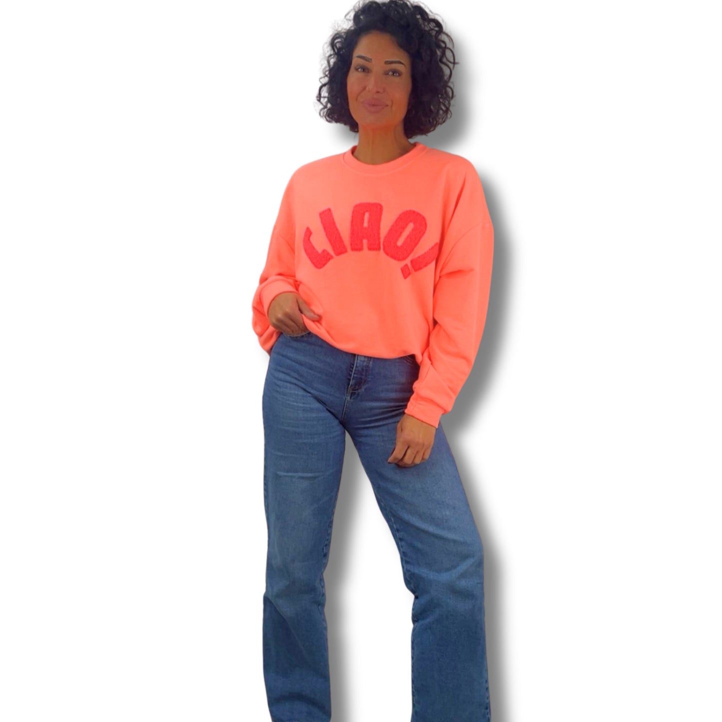 Statement-Sweatshirt „CIAO!“