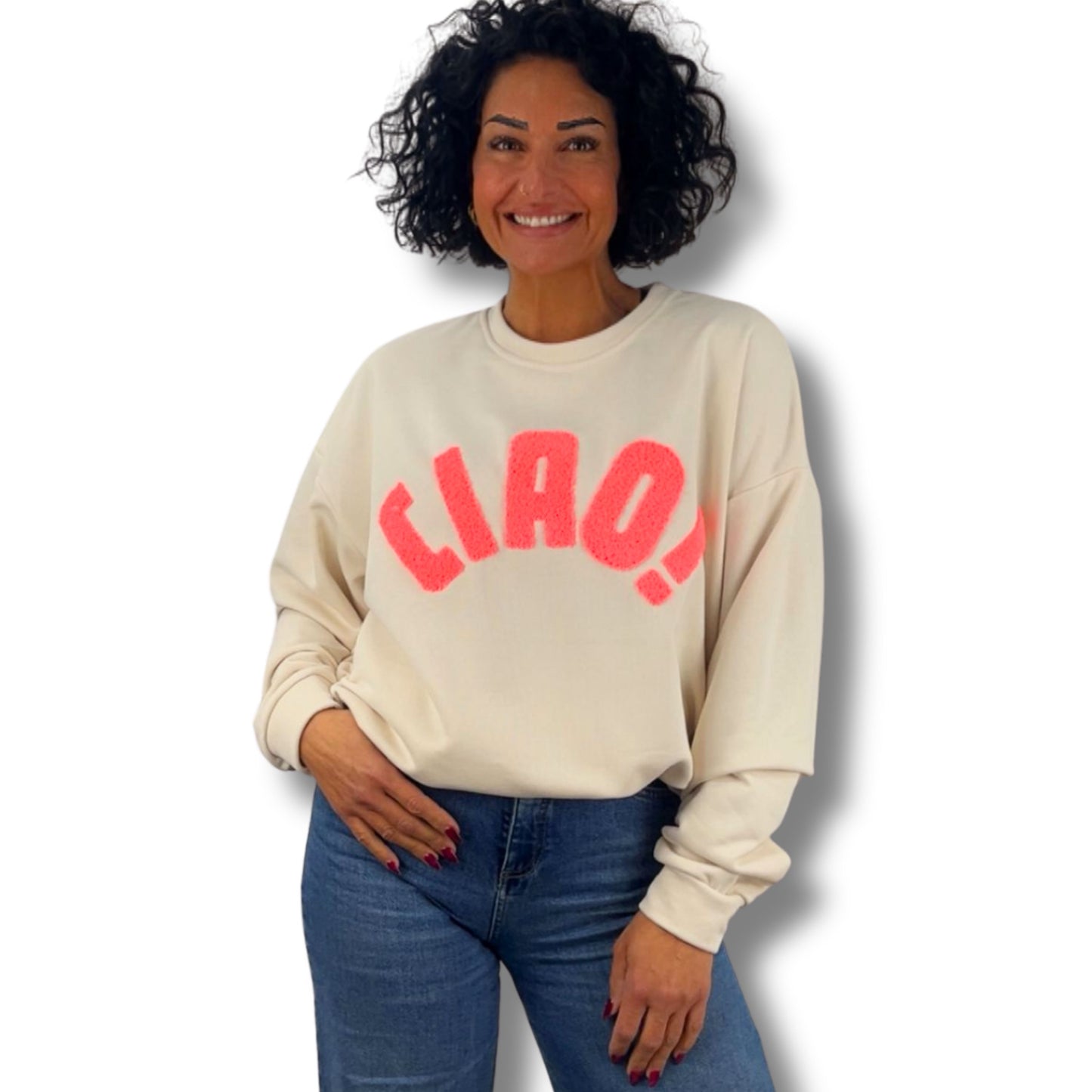 Statement-Sweatshirt „CIAO!“