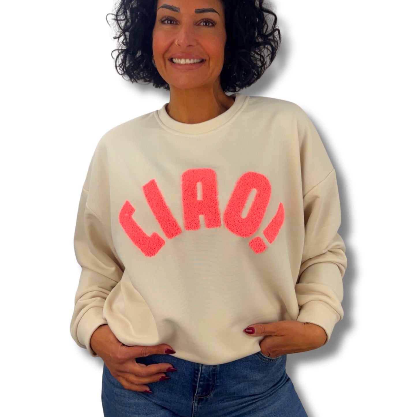 Statement-Sweatshirt „CIAO!“
