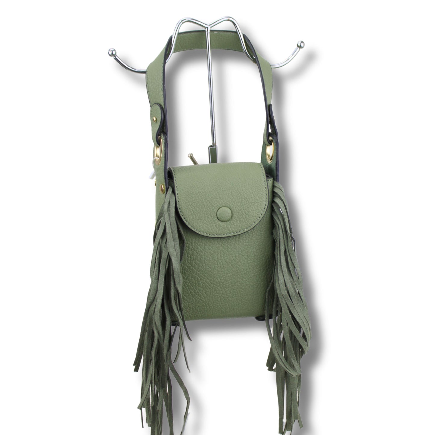 Fransen-Umhängetasche mit Wechselband