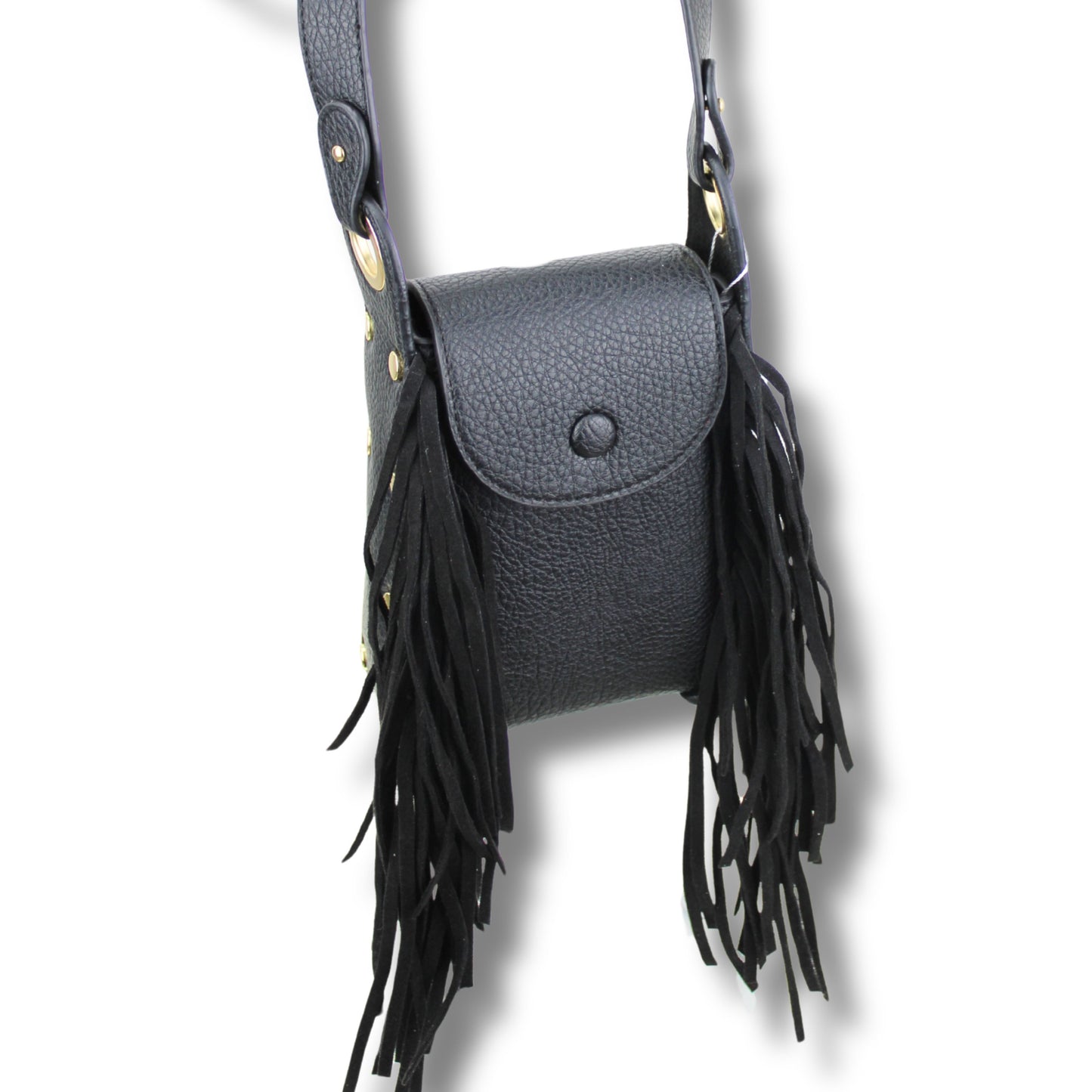 Fransen-Umhängetasche mit Wechselband