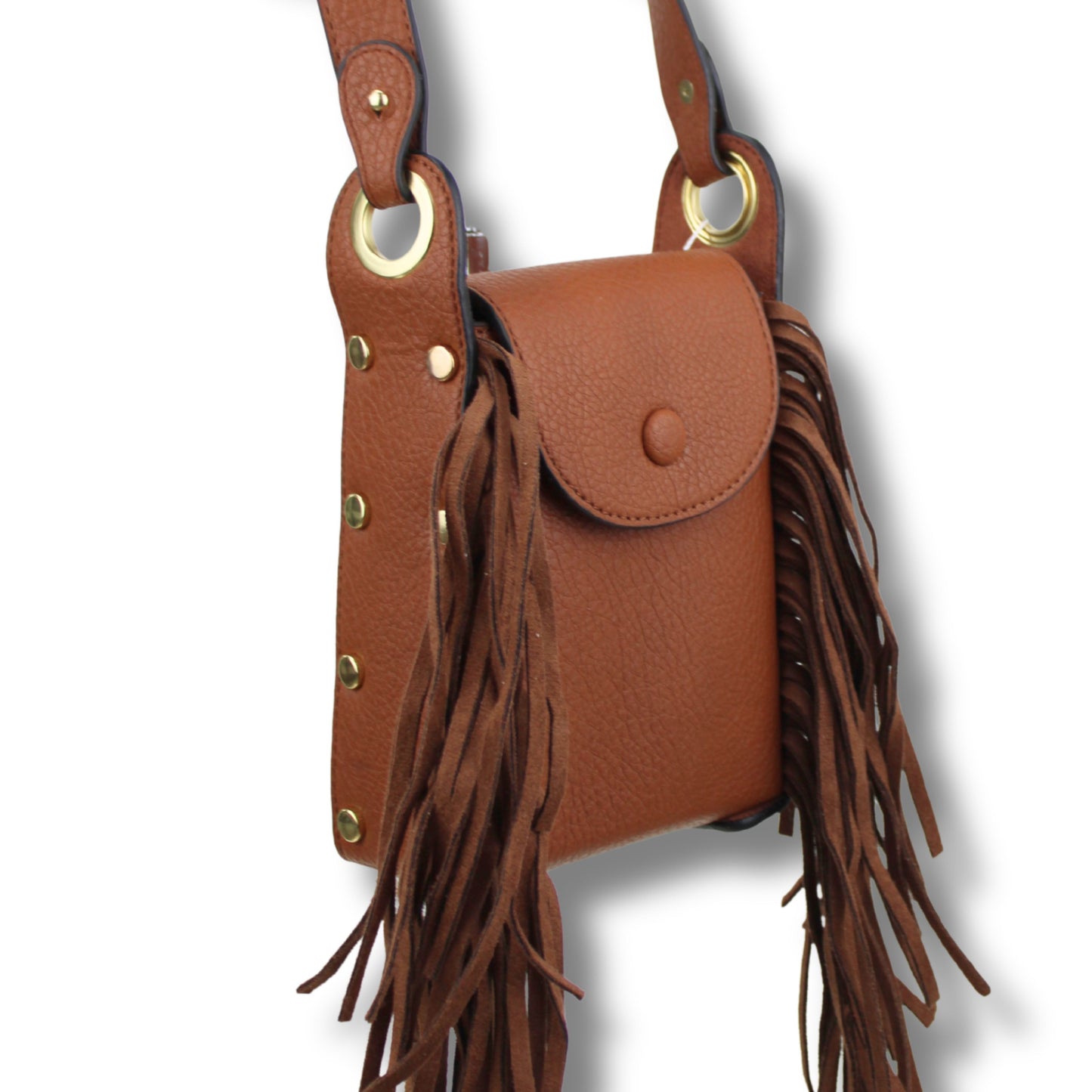 Fransen-Umhängetasche mit Wechselband