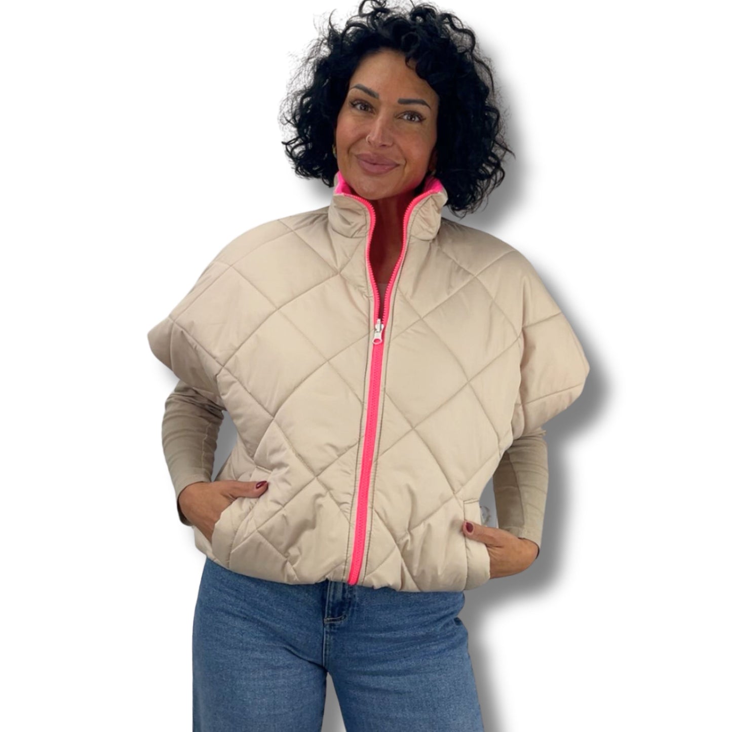 Steppweste mit Wow-Akzent