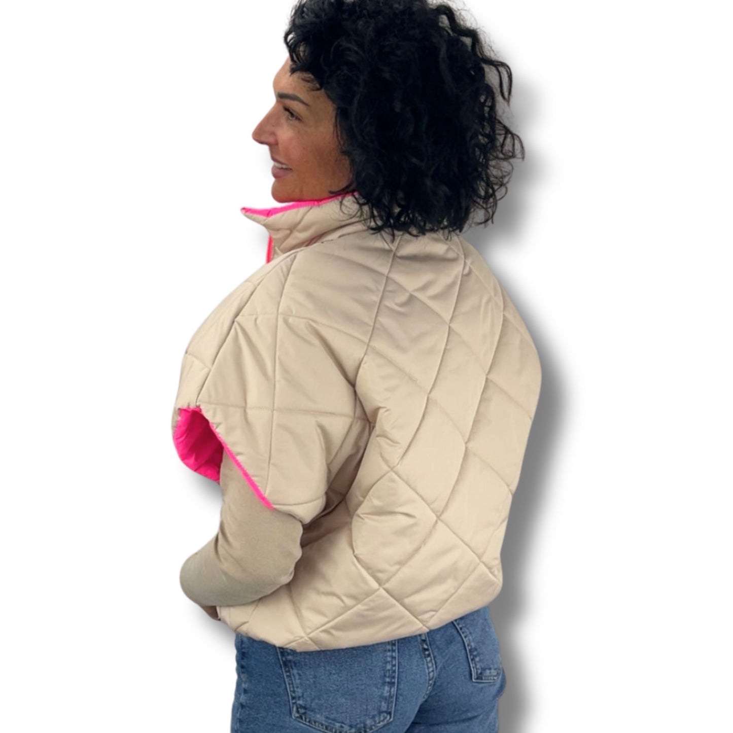 Steppweste mit Wow-Akzent