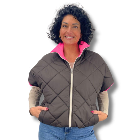 Steppweste mit Wow-Akzent