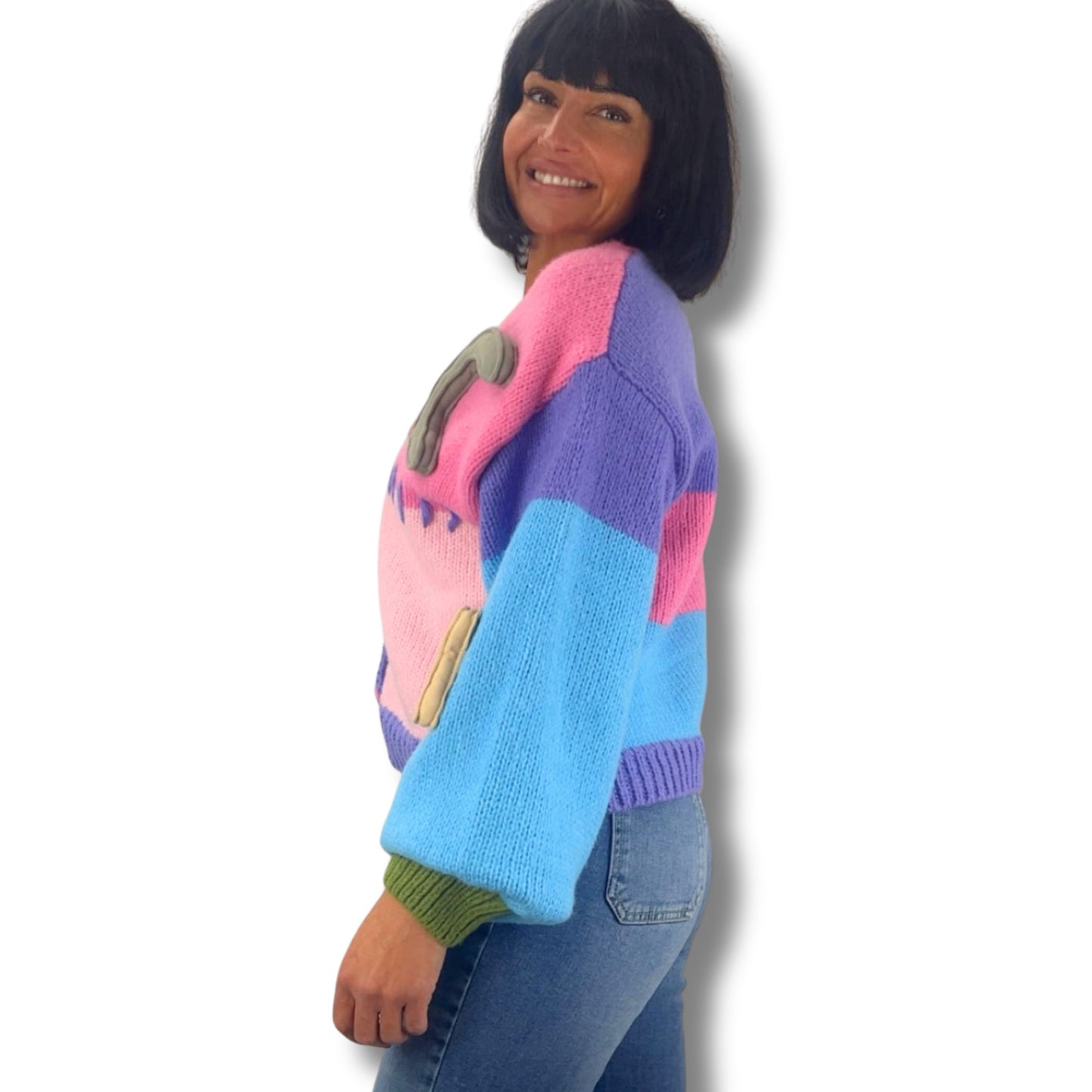 🌈 Bunter Statement-Strick – absoluter Hingucker! 🌈