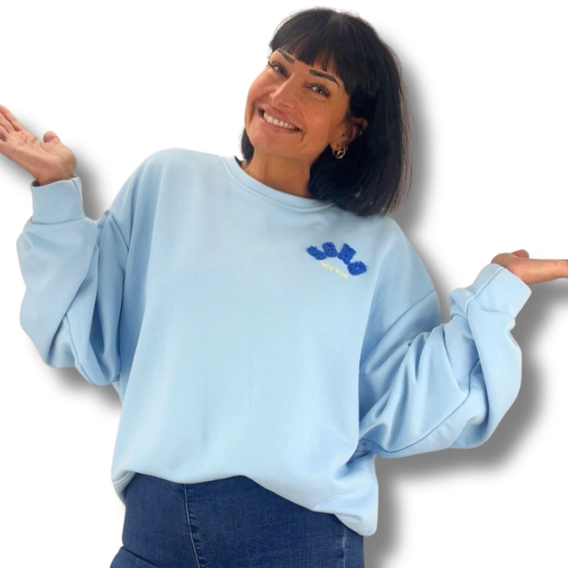 SOHO Sweatshirt Detailansicht Print – 20% Polyester, Alltag, Freizeit & Reisen