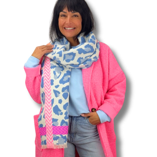 Wende-Schal Leo aus Viskose