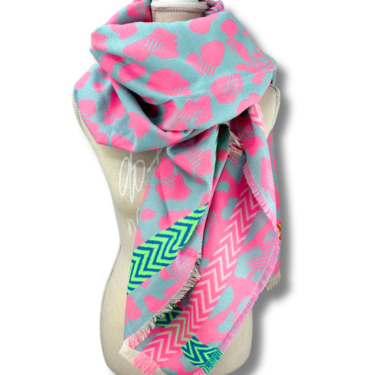 Wende-Schal Leo aus Viskose