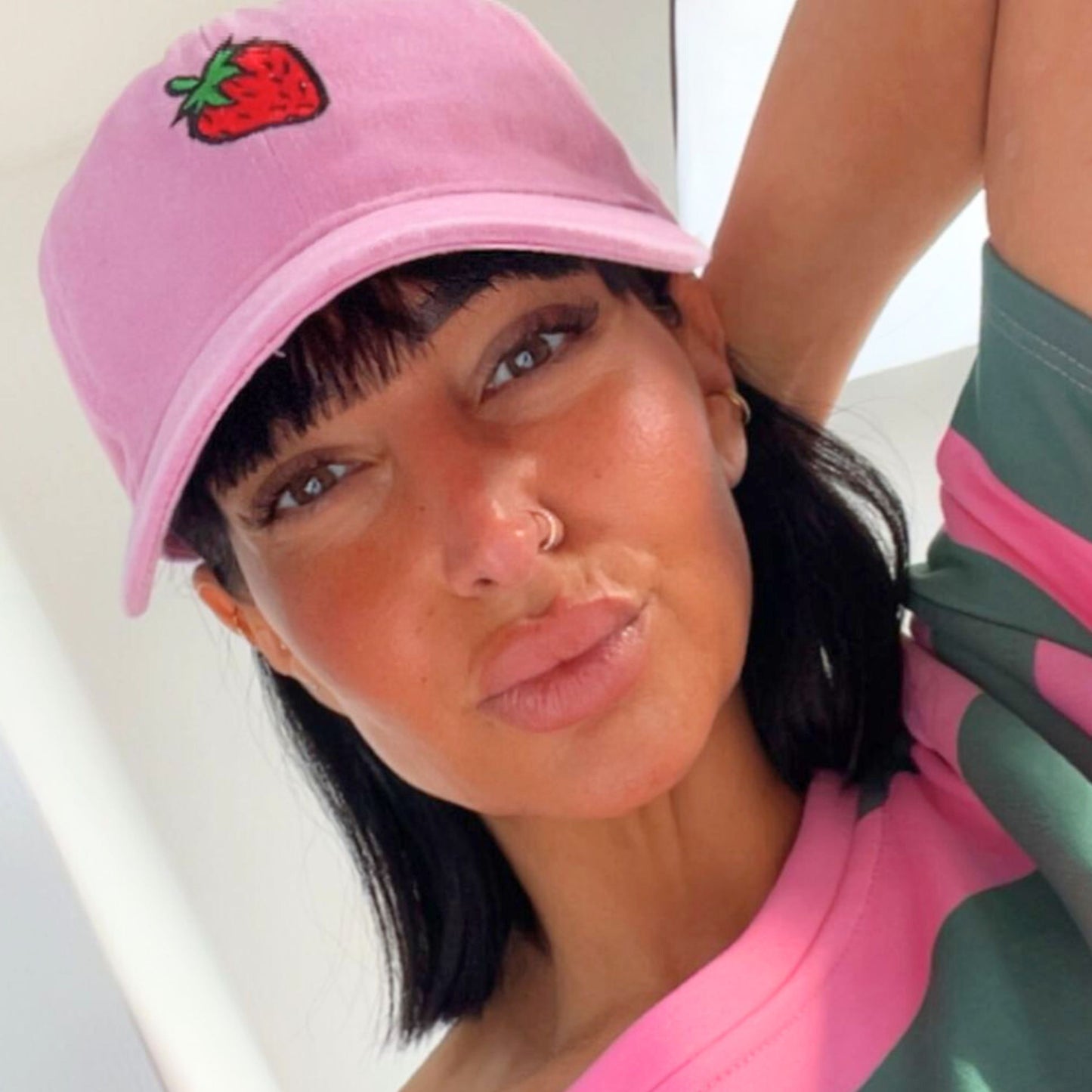 Cap mit Frucht-Stickerei – Sommer Style