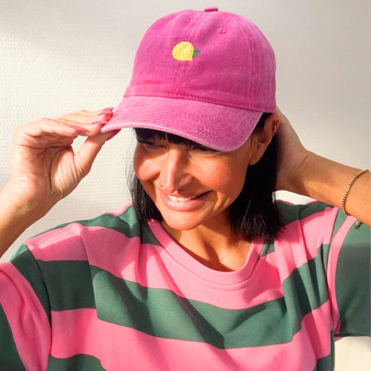 Cap mit Frucht-Stickerei – Sommer Style