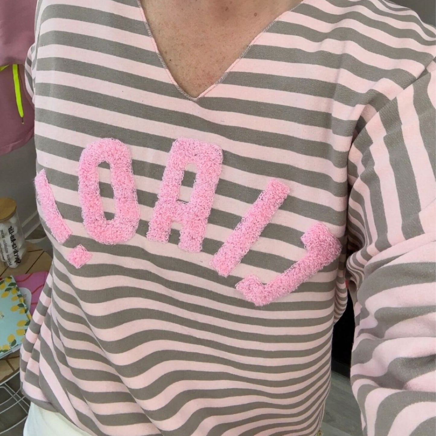 Streifen-Shirt „CIAO“ – locker, weich & stylisch 38 bis 44