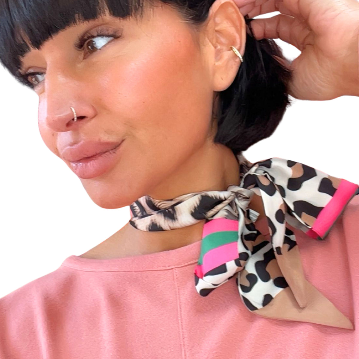 Damen Tuch Leo – Multifunktionales Halstuch & Haarband