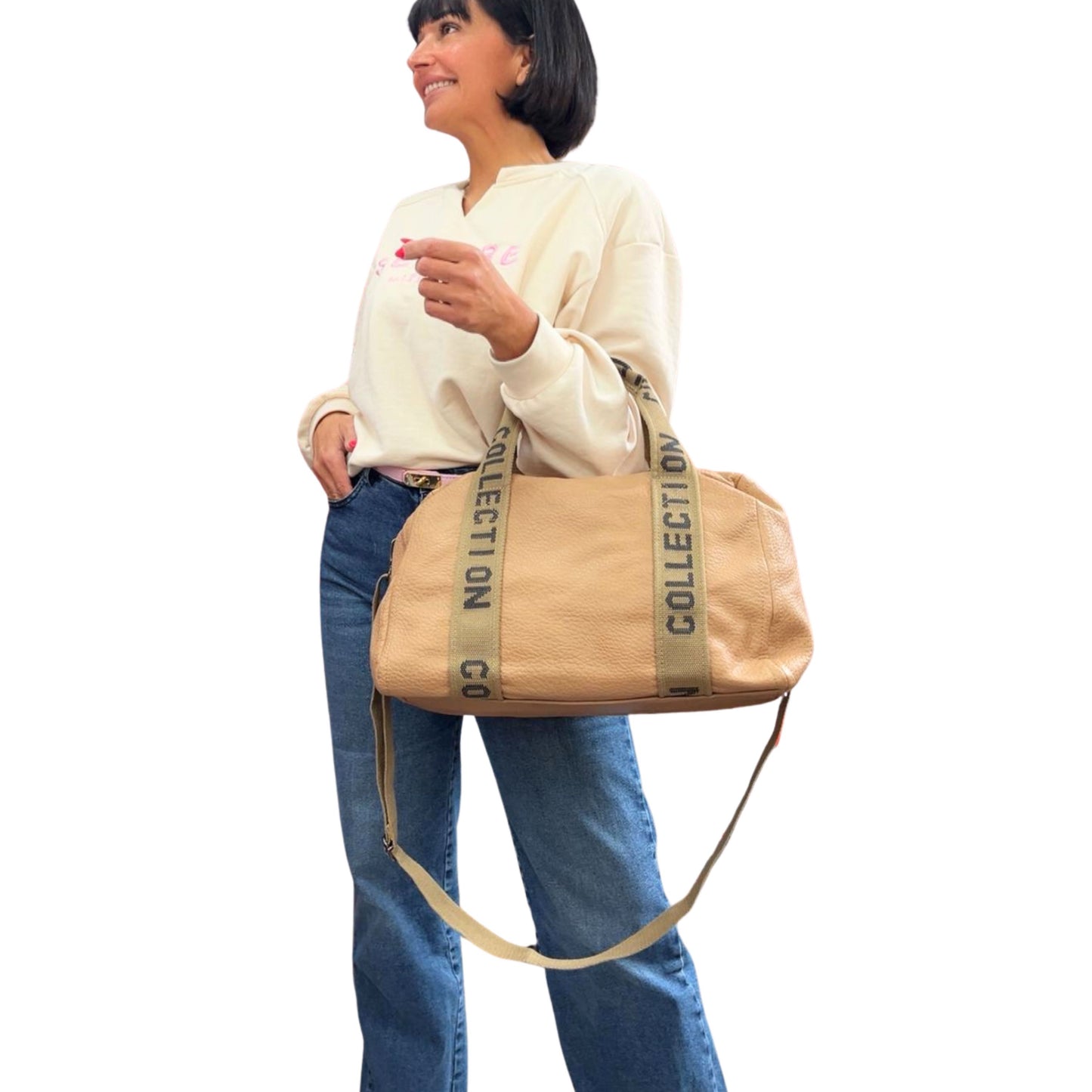 Damen Tasche XL – Stylische Weekender Bag mit Statement Träger