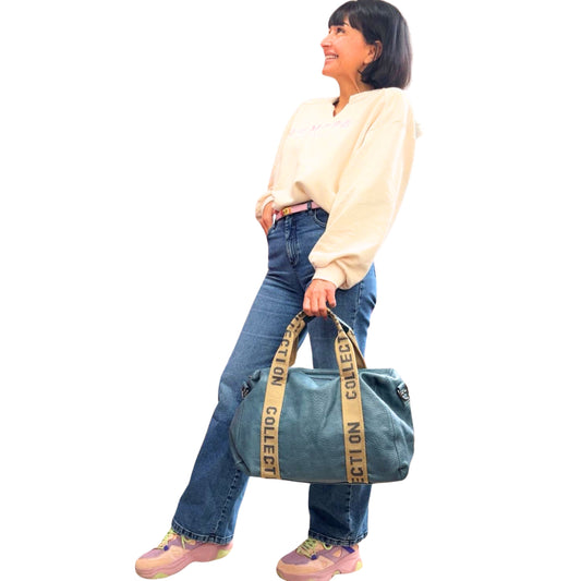 Damen Tasche XL – Stylische Weekender Bag mit Statement Träger