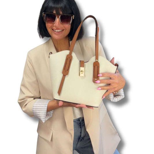 Echtleder Tasche zeitlos & elegant – hochwertige Damentasche Schenkt ein Herz