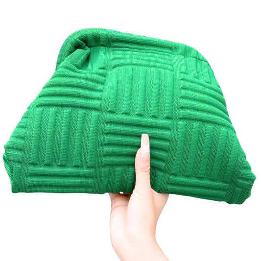 Strick-Clutch „Milano“ – Trendtasche in leuchtenden Farben