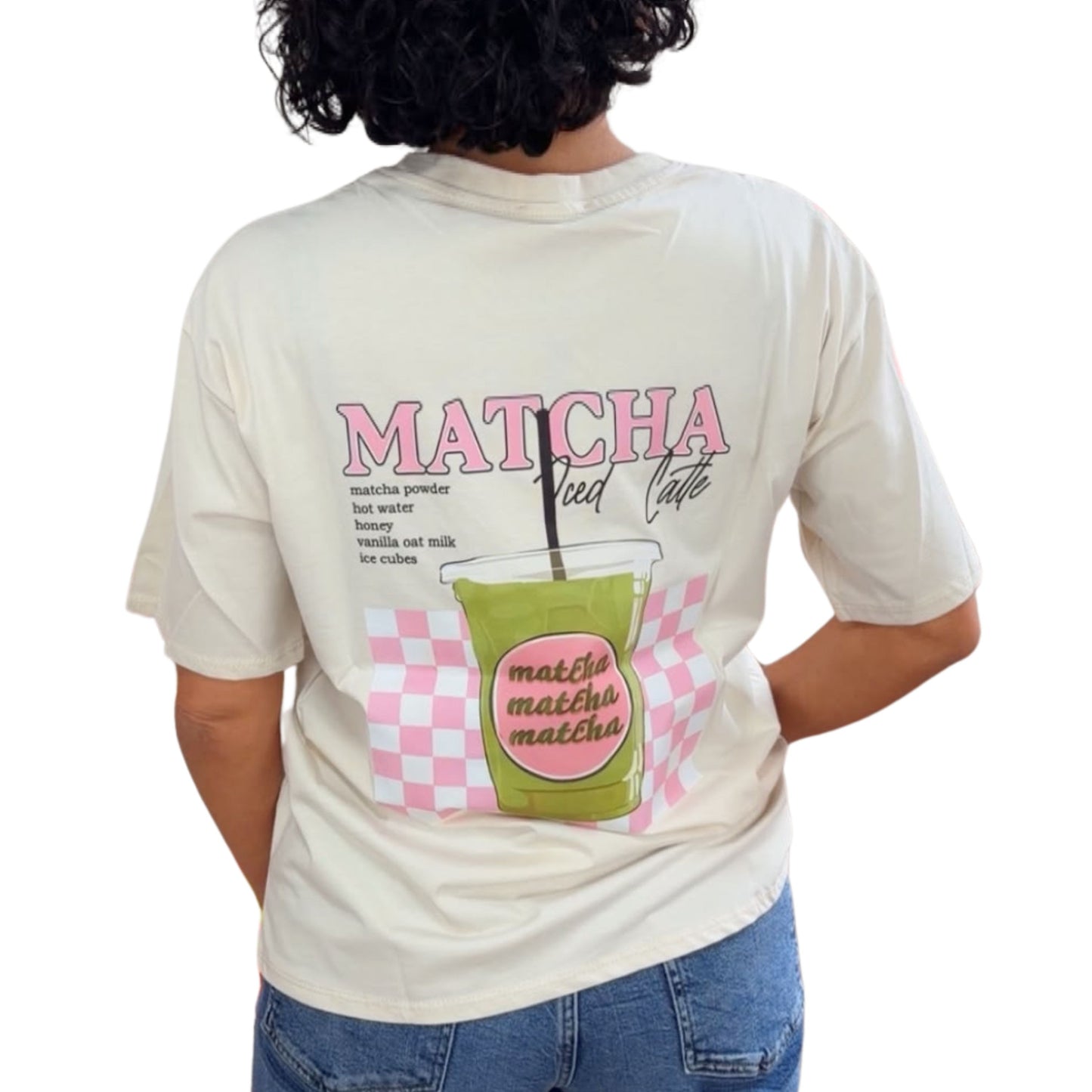Matcha Maus T-Shirt – Beige oder Rosa