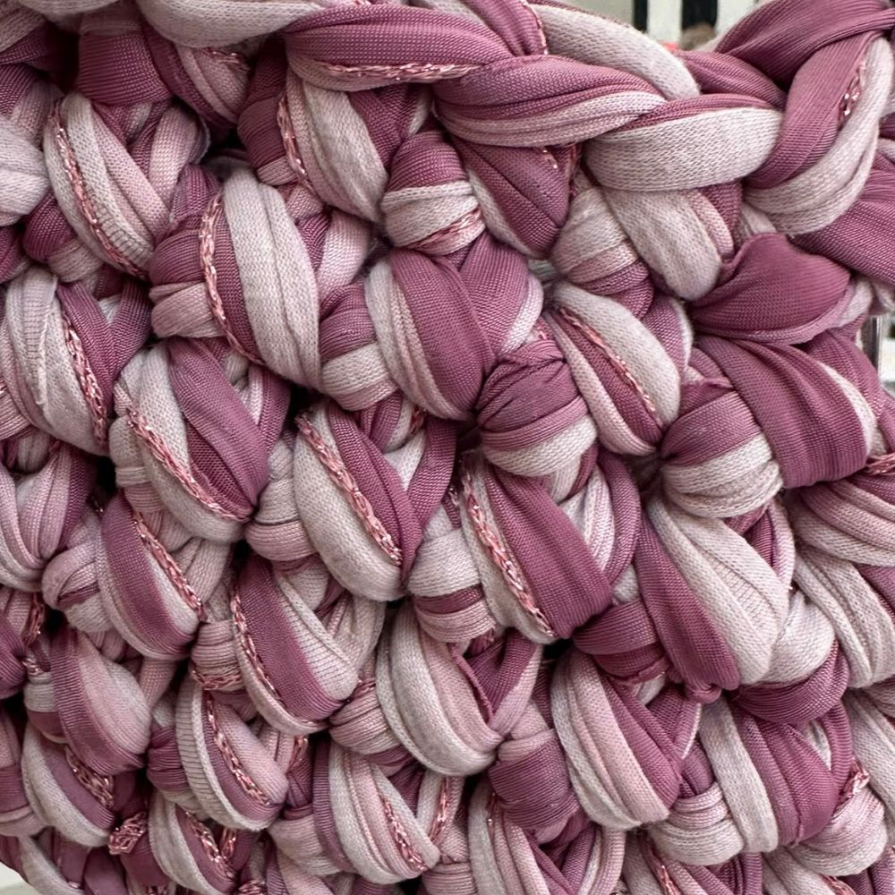 Häkeltasche Sicilia Rosé, Detailansicht