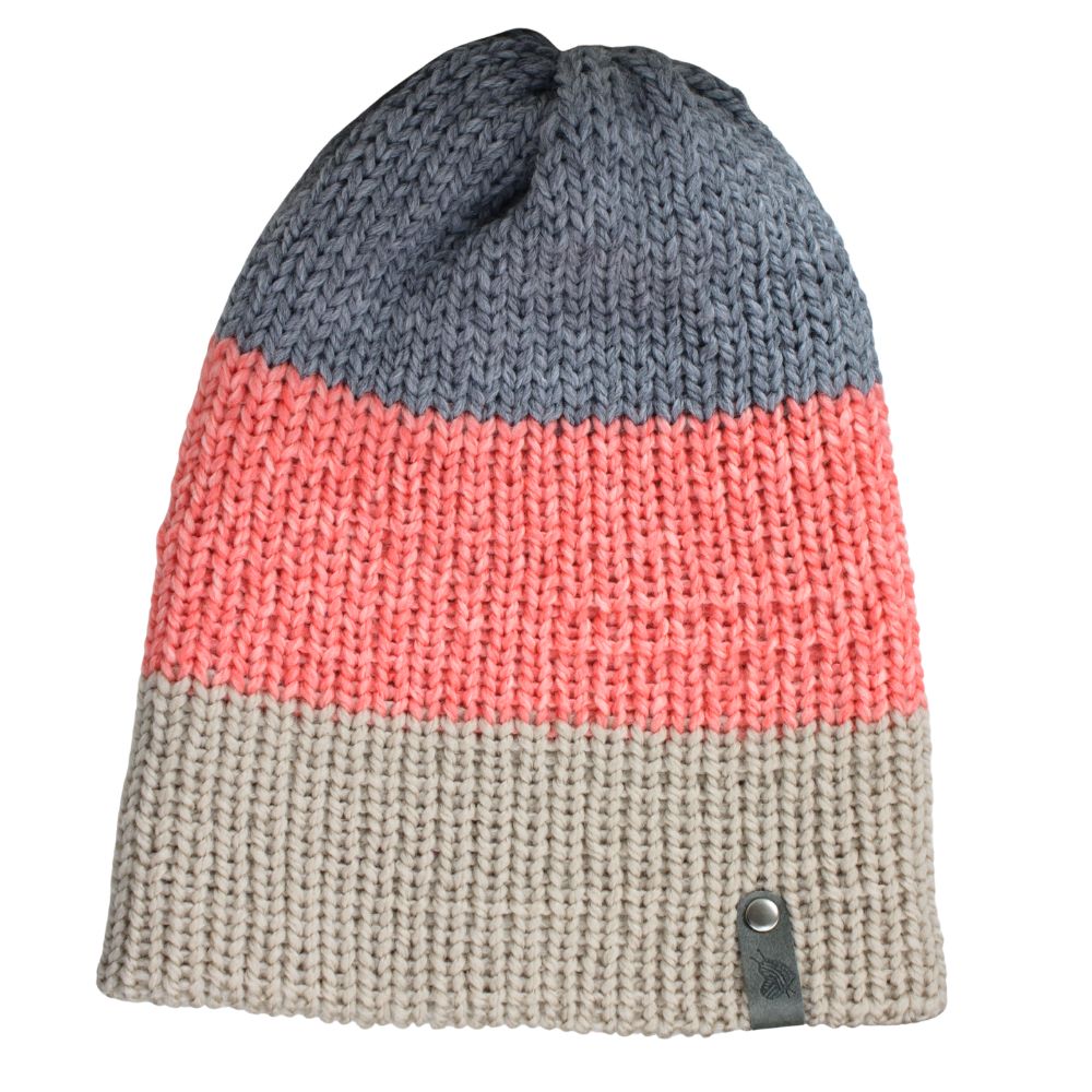 Handgemachte Tricolor Mütze, Detailansicht