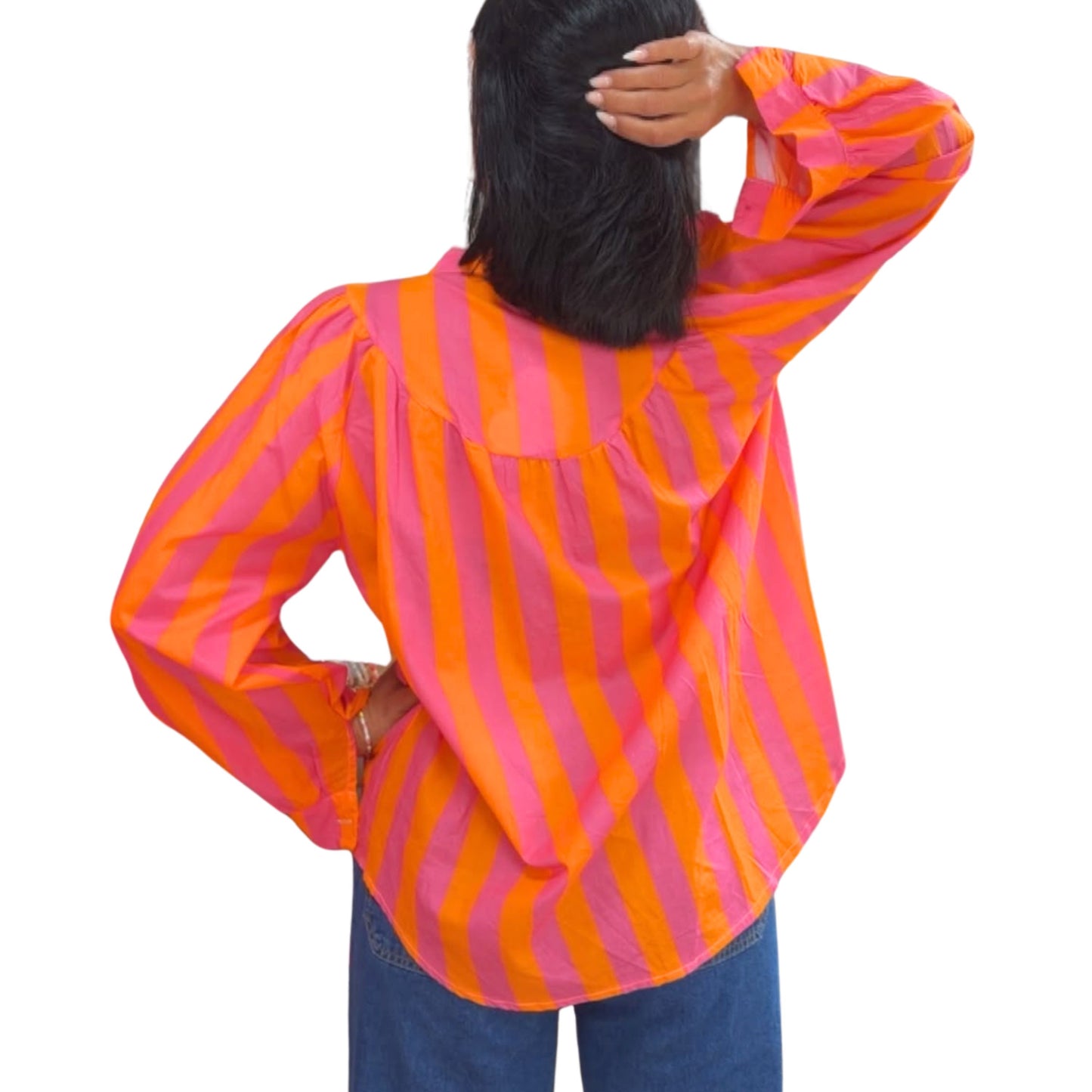 Gestreifte Baumwollbluse – Frischer Sommerlook mit Wohlfühlfaktor