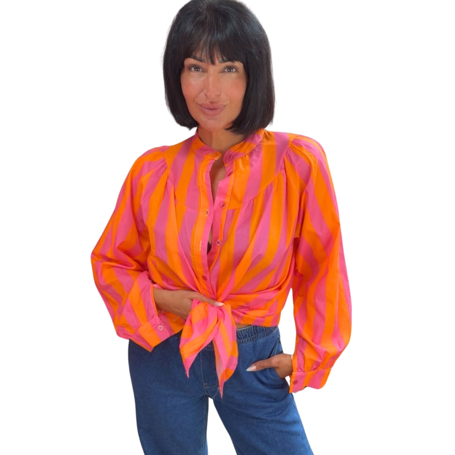 Gestreifte Baumwollbluse – Frischer Sommerlook mit Wohlfühlfaktor