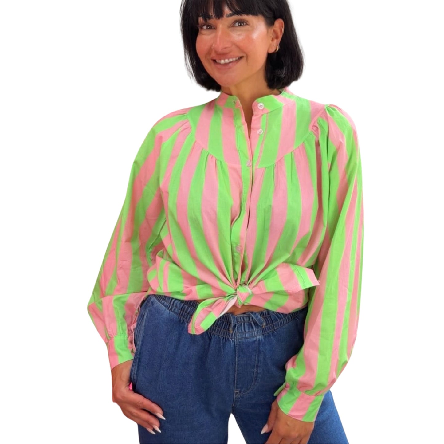 Gestreifte Baumwollbluse – Frischer Sommerlook mit Wohlfühlfaktor