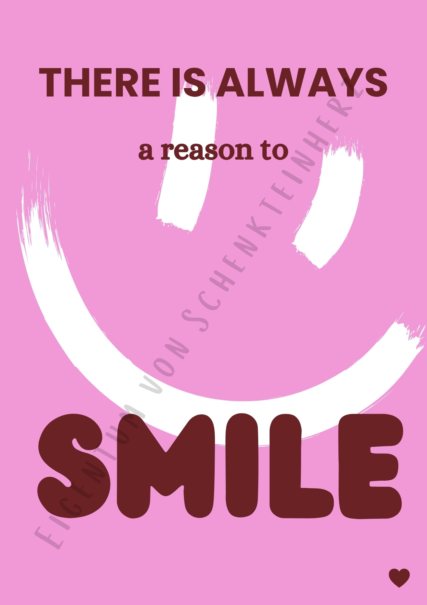 Hochwertiges Poster im Bilderrahmen – ein Stück Herz für dein Zuhause